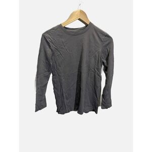 Primary Long Sleeve T-Shirt Kids 14 Gray Cotton Solid Basic Essential Layering